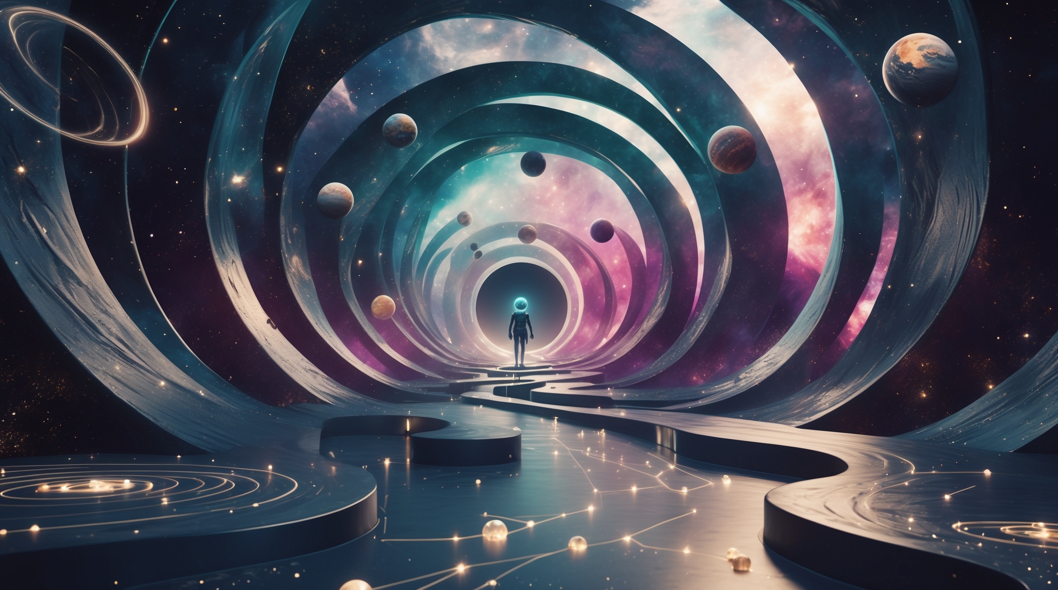 No Labirinto do Cosmos: Descubra o Universo 3D que Vai Além da Visão universo 3d: Descubra o labirinto do cosmos